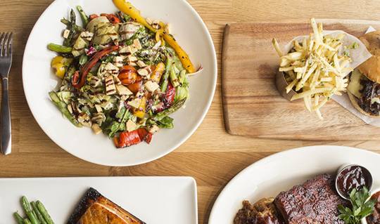 Dining at Weber Grill