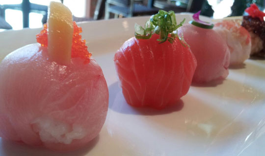 Dining at Kamiyama Sushi at Market Broiler