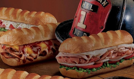 Dining at Firehouse Subs