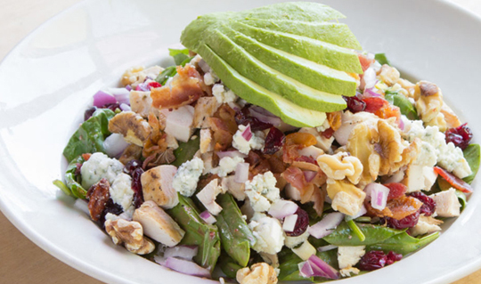 Dining at STACKED, Food Well Built