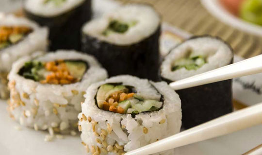 Dining at Sushi Maru