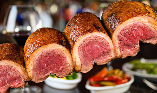 Dining at Texas de Brazil