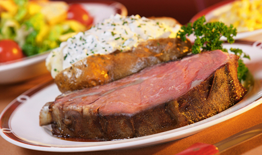 Dining at The Prime Rib