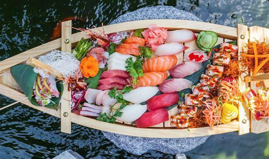 Dining at Osaka Japanese Hibachi Steakhouse & Sushi Bar