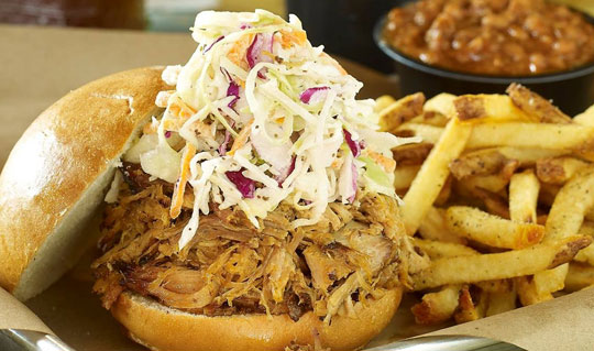 Dining at Mission BBQ