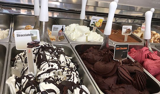Dining at Sospiri Italian Bakery & Gelato