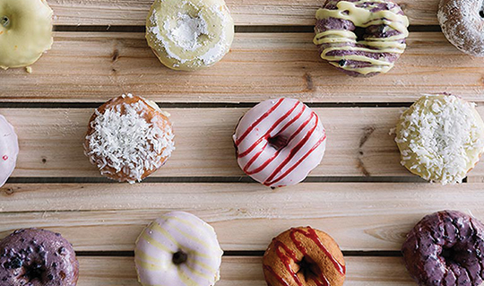 Dining at Duck Donuts