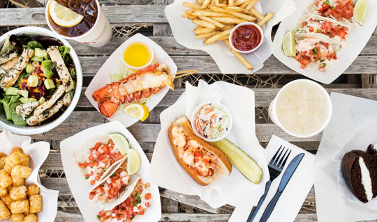 Dining at Cousin's Maine Lobster