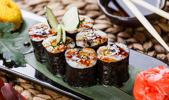 Dining at Sushi Yummy