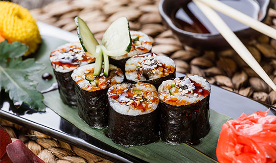 Dining at Obox Sushi