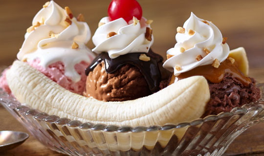 Dining at Marble Slab Creamery