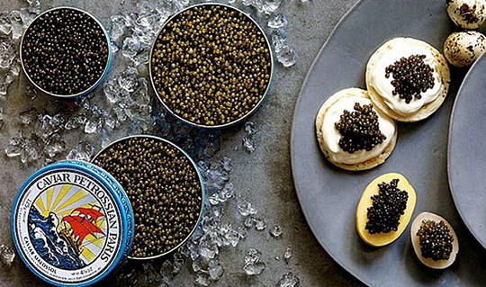 Dining at Petrossian (2nd Floor of Bloomingdale's)