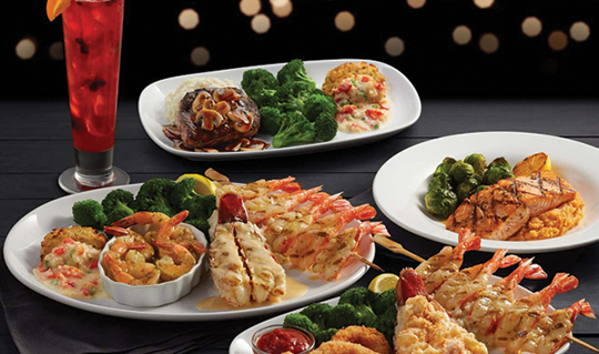 Dining at Red Lobster