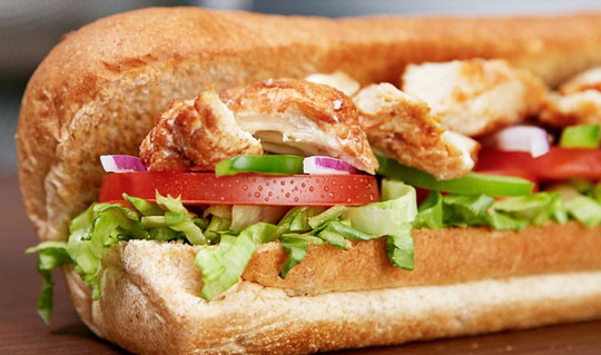 Dining at Subway