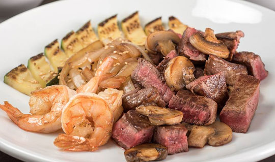Dining at Benihana