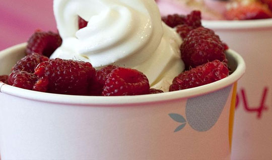 Dining at TCBY Frozen Yogurt