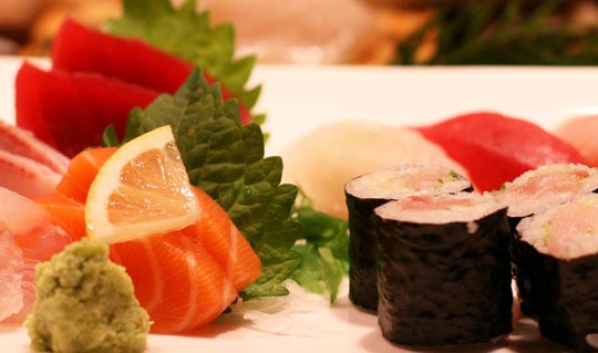 Dining at Sushi House