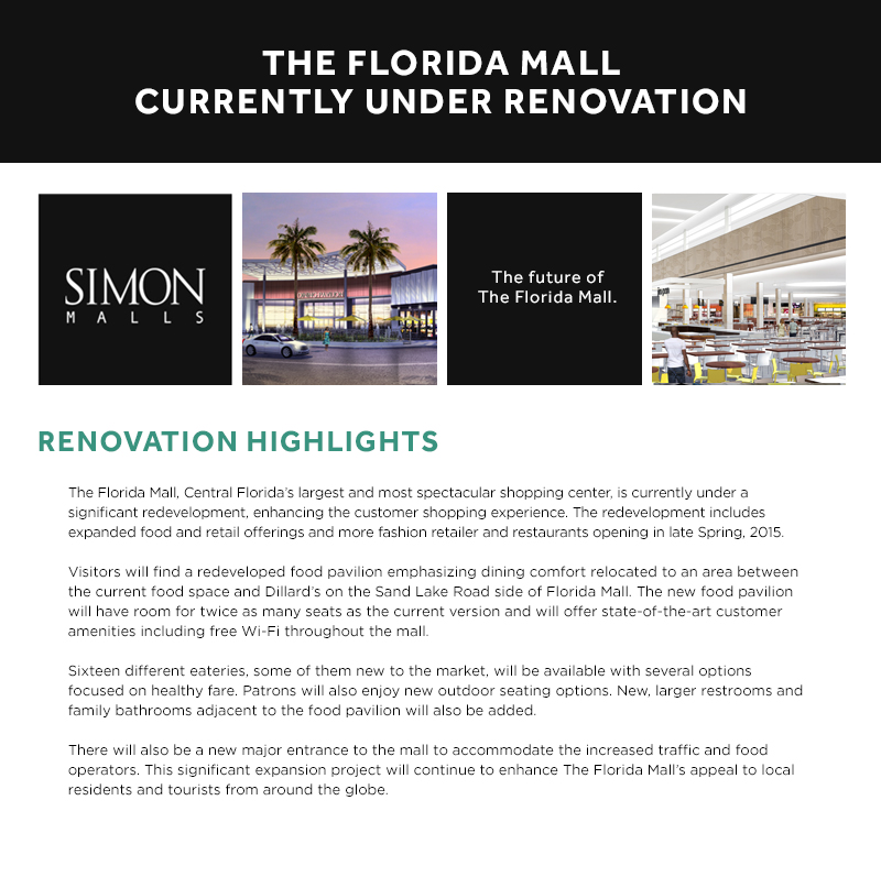 The Florida Mall Currently Under Renovation